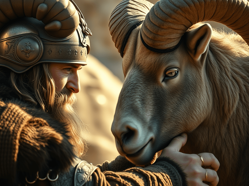 Who has bigger horns? A Viking or a&nbsp;Ram?
